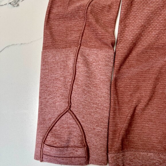Lululemon  Swiftly Tech Long Sleeve Shirt 2.0 *Race Length Spiced Chai/Pink Rose - Picture 14 of 15